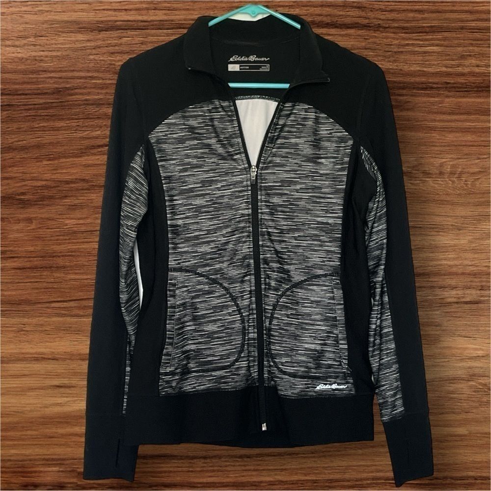 WOMENS EDDIE BAUER MOTION FULL ZIP TRACK JACKET - SMALL